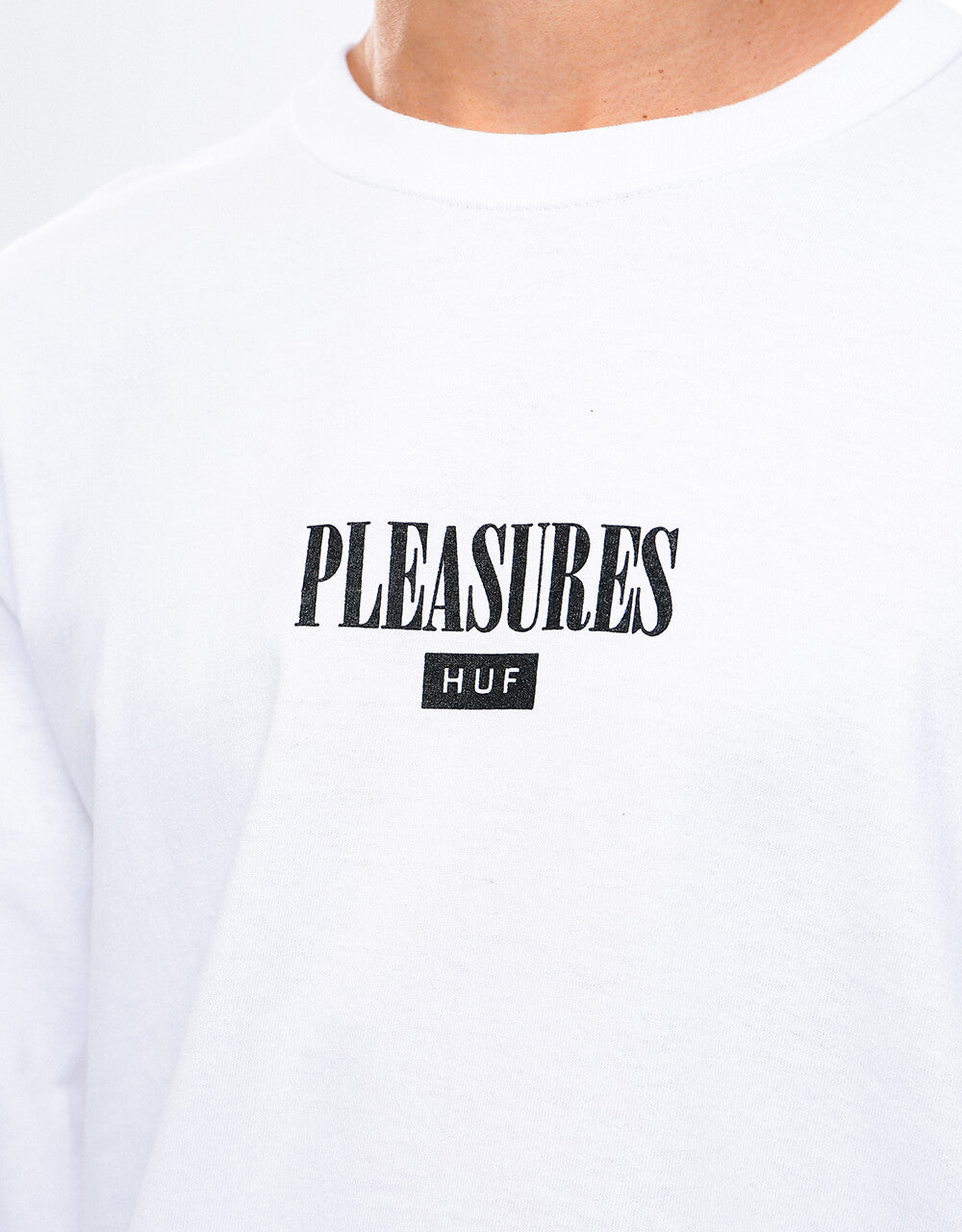 HUF x Pleasures Spore L/S T-Shirt - White