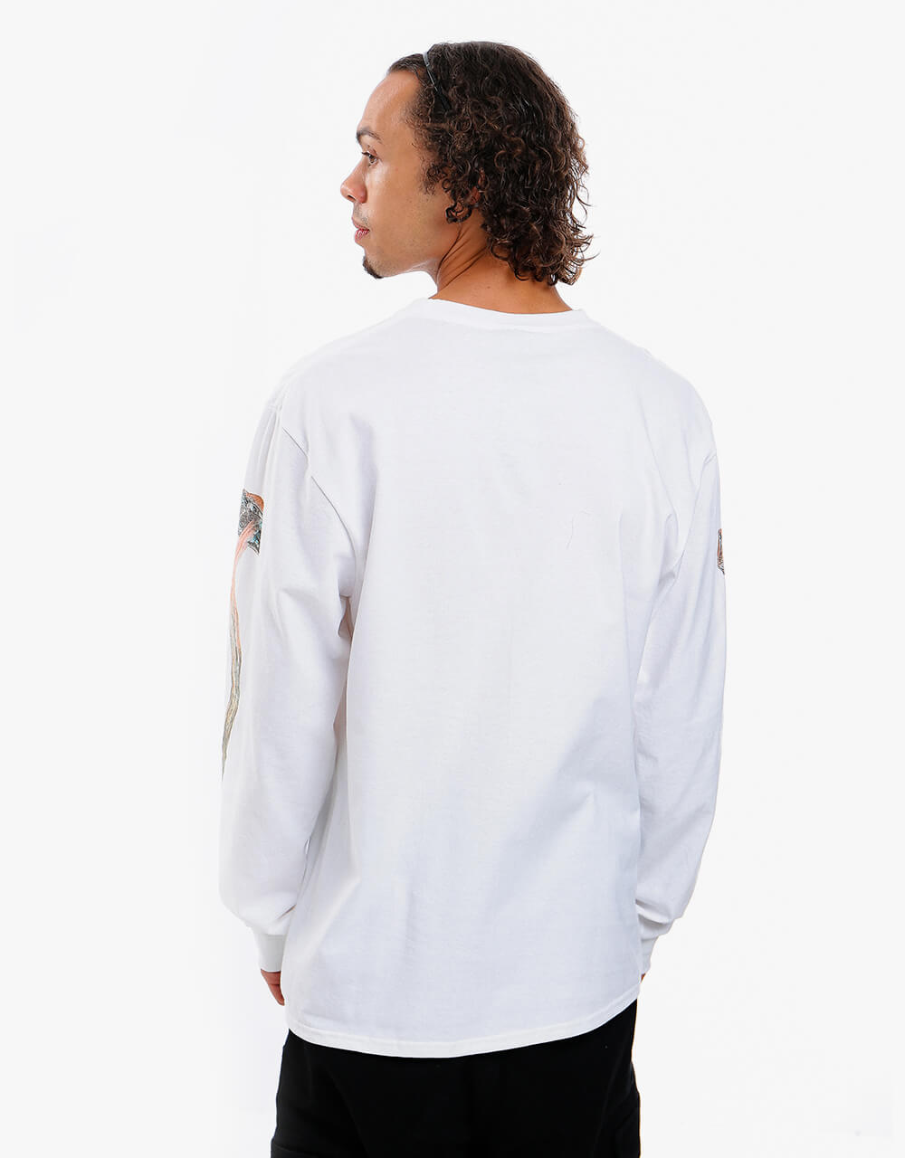 HUF x Pleasures Spore L/S T-Shirt - White