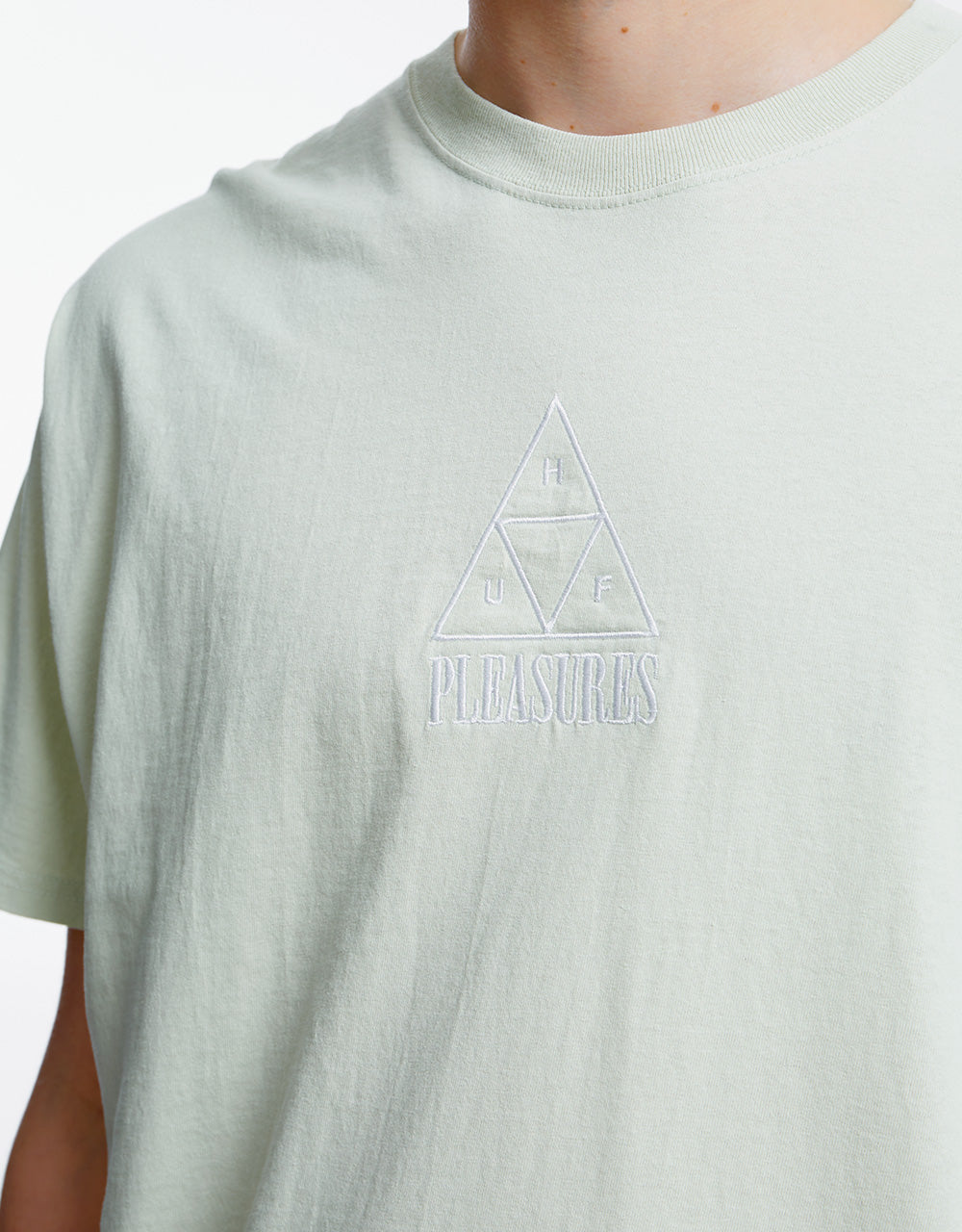 HUF x Pleasures Dyed S/S T-Shirt - Green