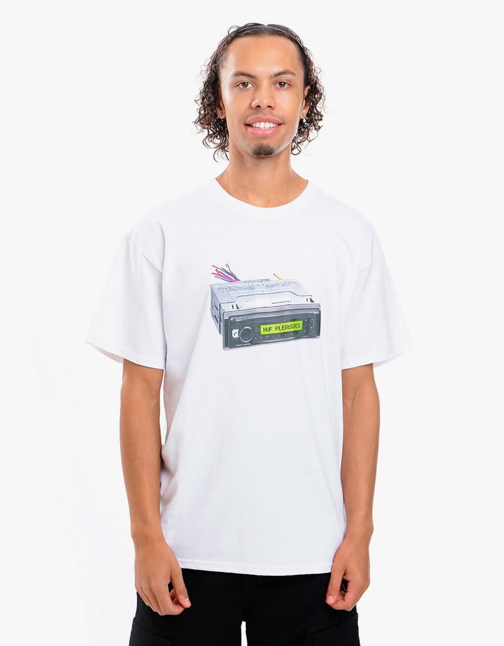 HUF x Pleasures Head Unit S/S T-Shirt - White