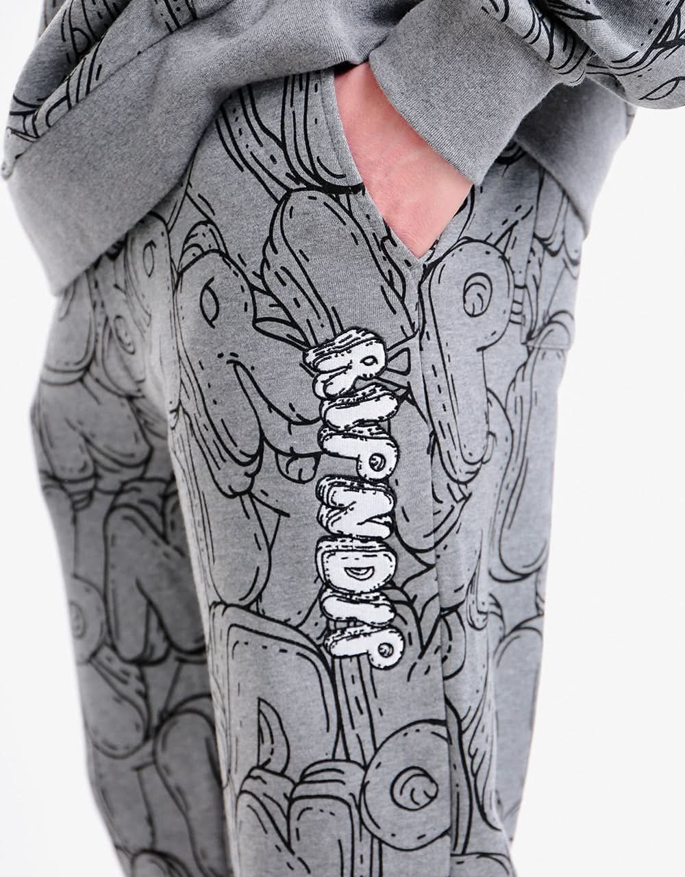 RIPNDIP Bubble Bobble Sweatpant - Charcoal Heather