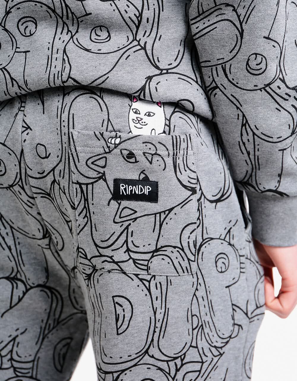 RIPNDIP Bubble Bobble Sweatpant - Charcoal Heather