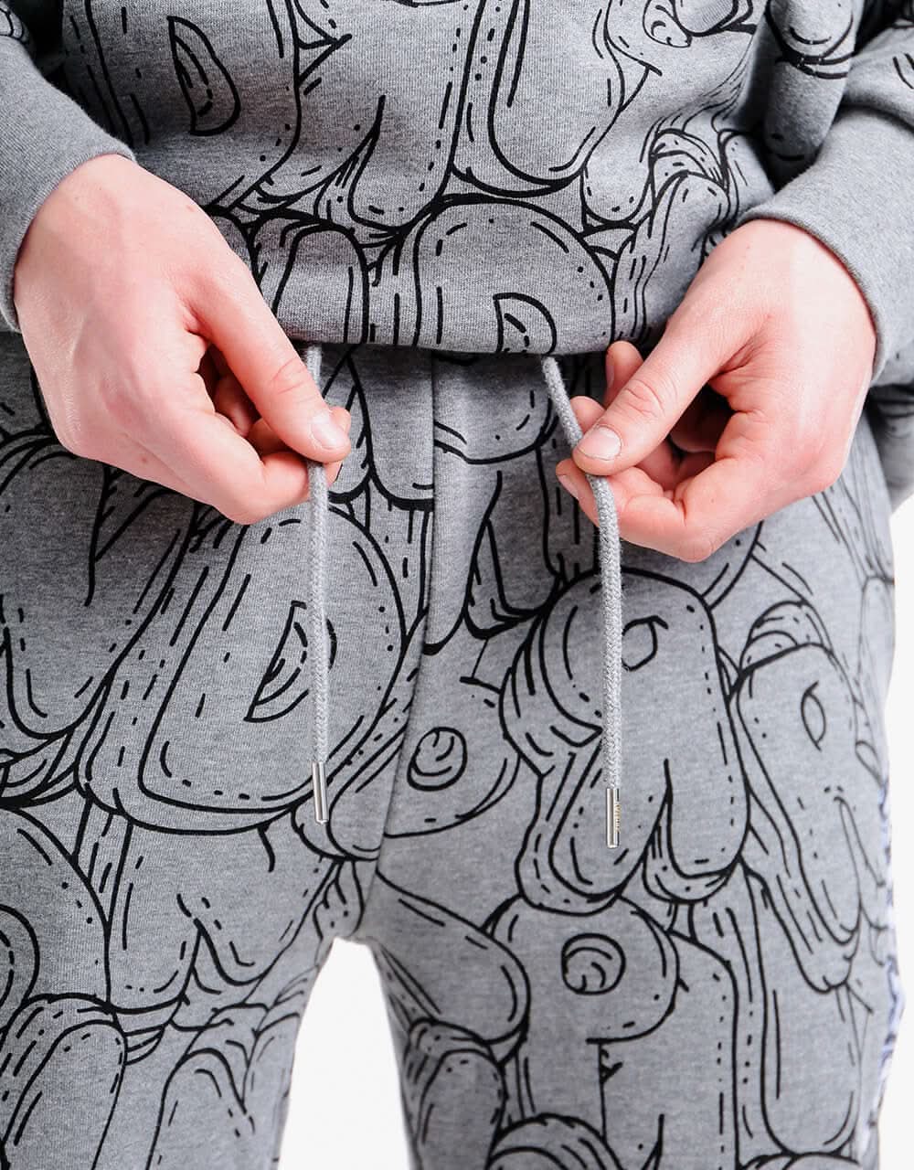 RIPNDIP Bubble Bobble Sweatpant - Charcoal Heather