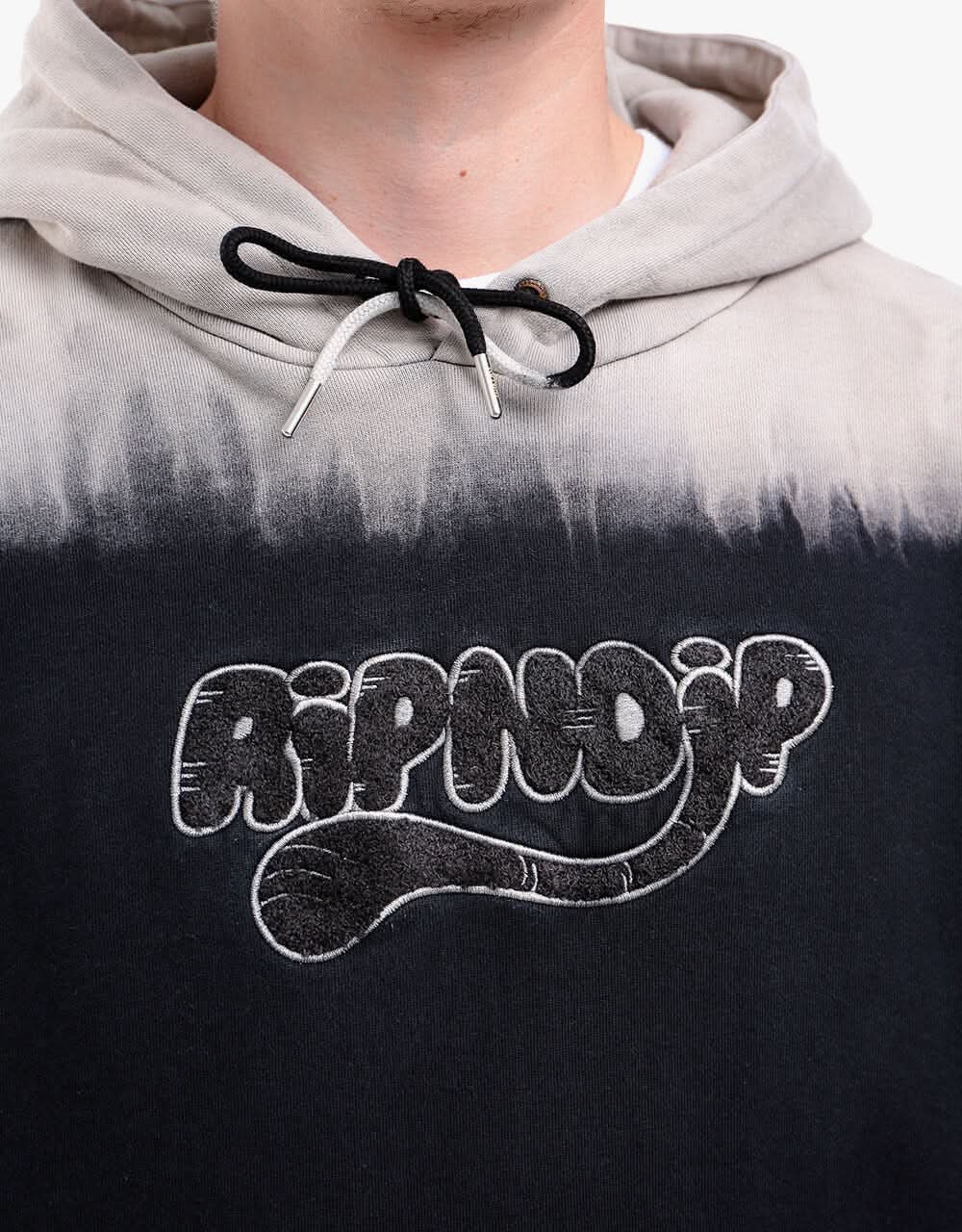 RIPNDIP RIPTAIL Hoodie - Tan/Black Stripe Dye