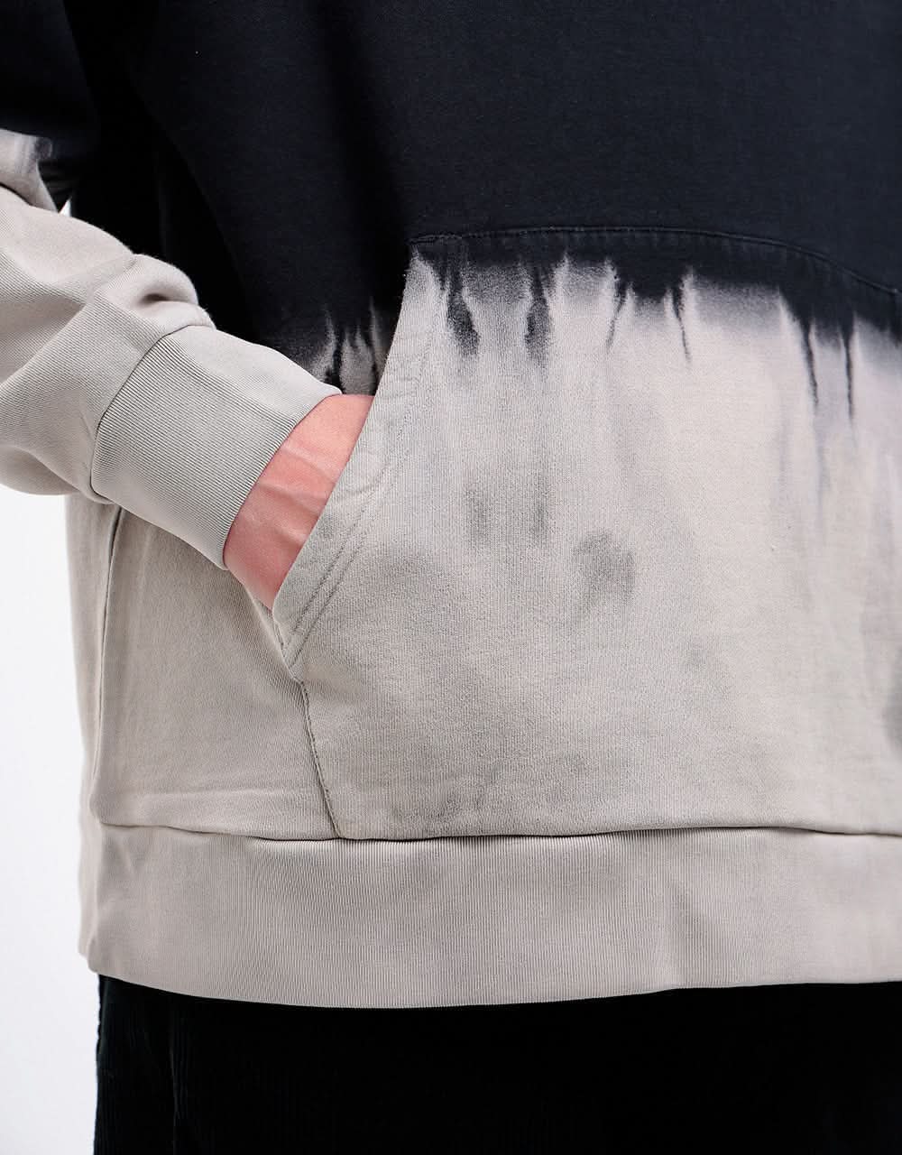 RIPNDIP RIPTAIL Hoodie - Tan/Black Stripe Dye