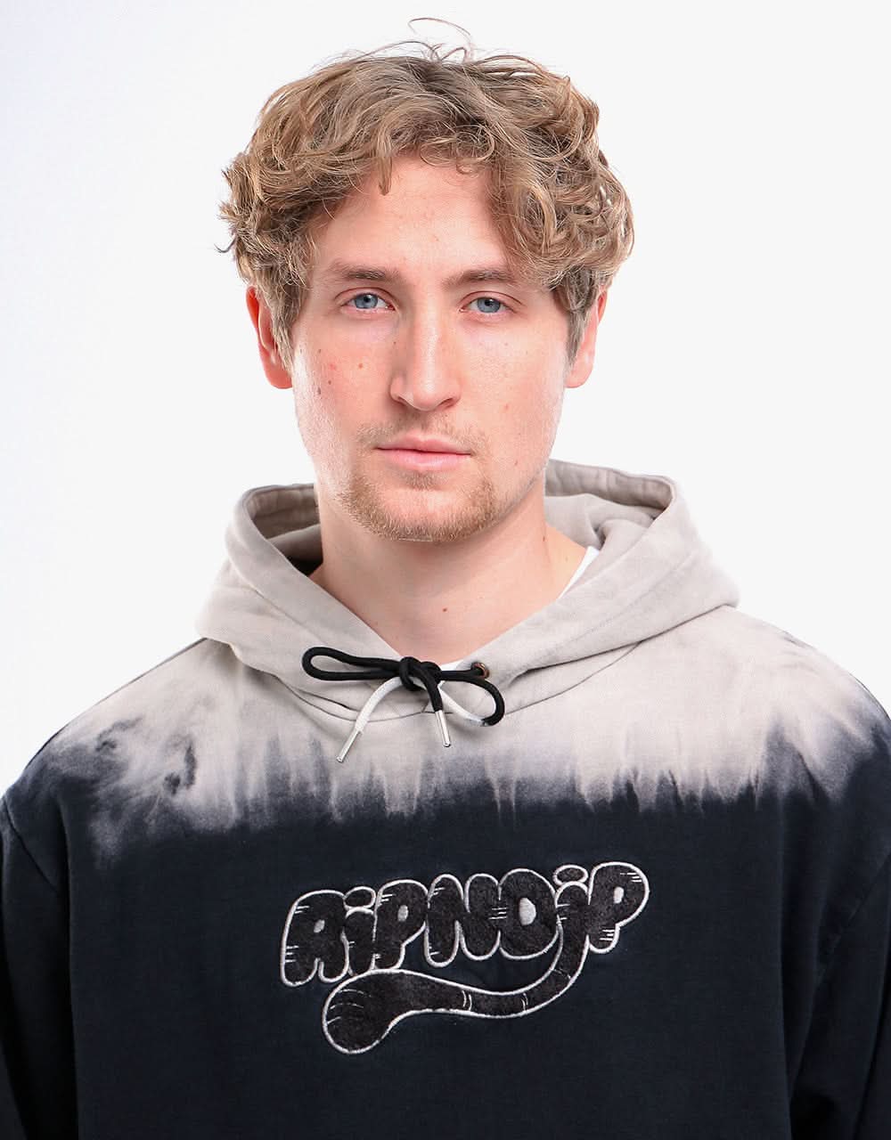 RIPNDIP RIPTAIL Hoodie - Tan/Black Stripe Dye