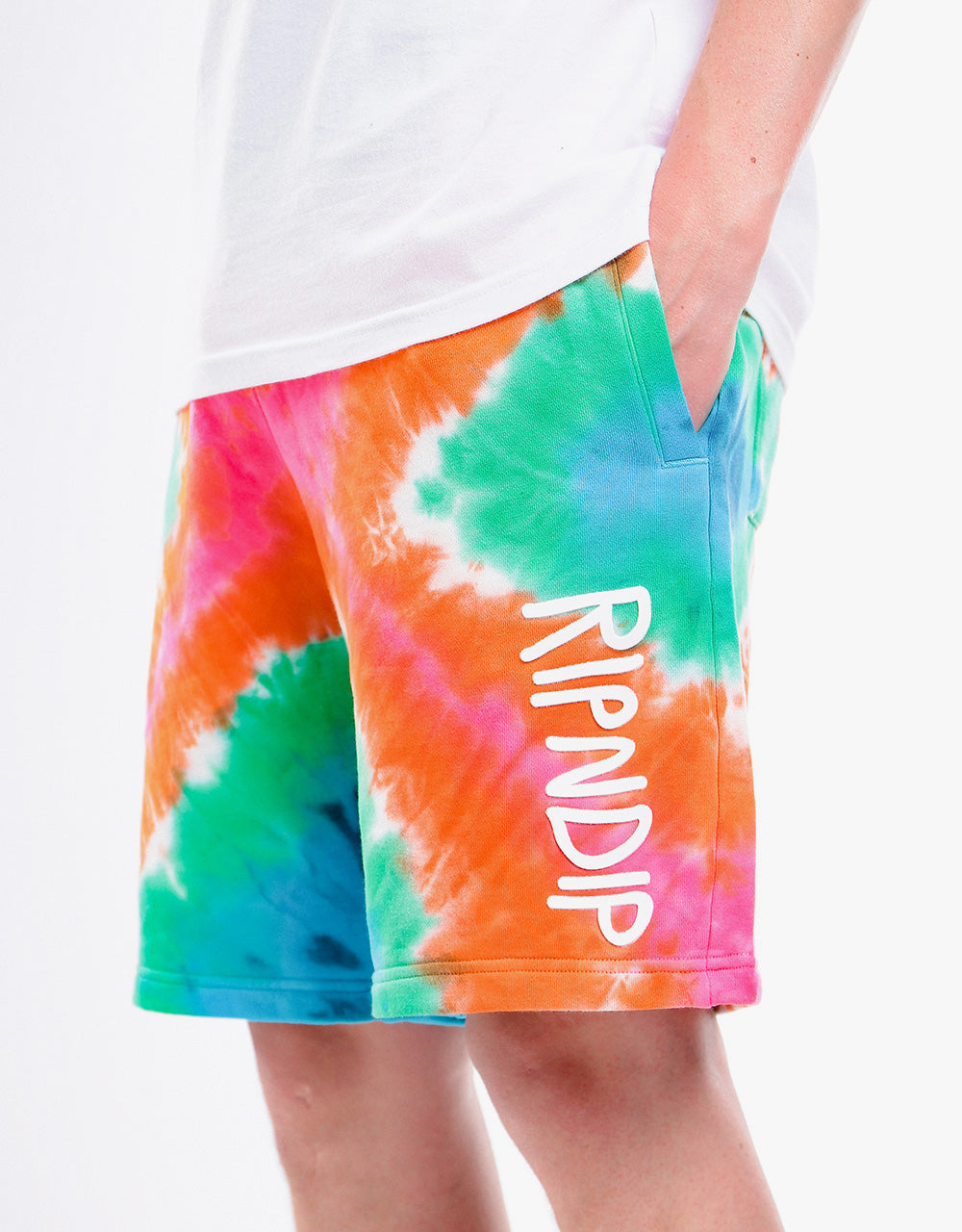 RIPNDIP OG Prisma Sweatshort - Rainbow X-Dye