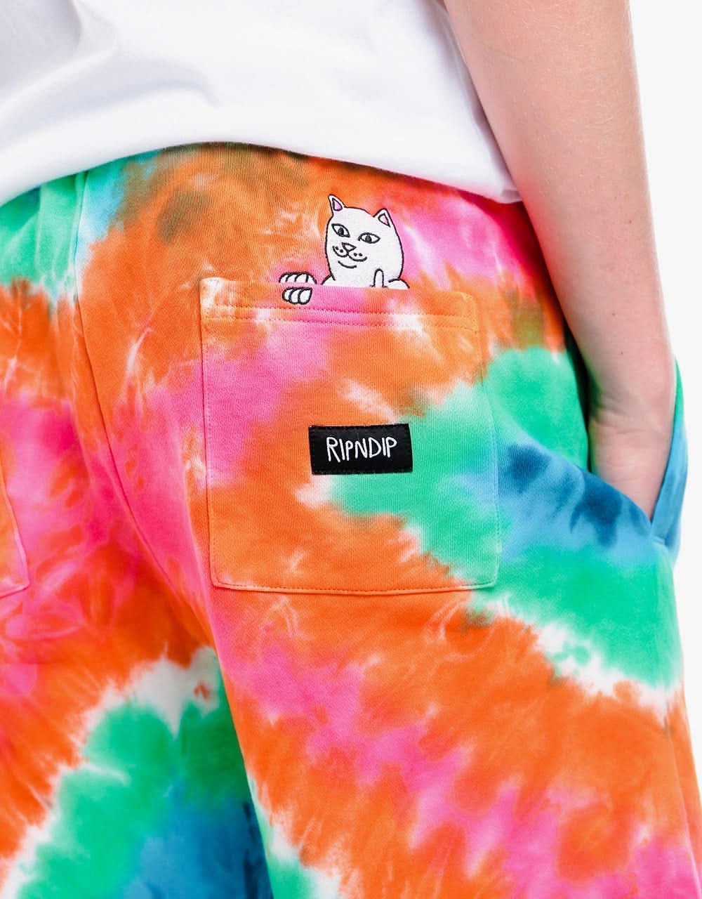 RIPNDIP OG Prisma Sweatshort - Rainbow X-Dye
