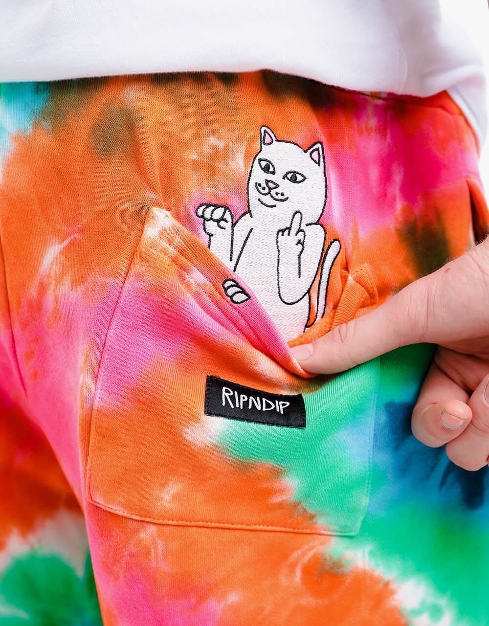 RIPNDIP OG Prisma Sweatshort - Rainbow X-Dye