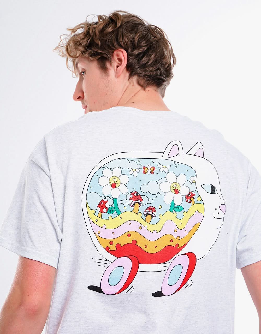 RIPNDIP Speedway Boogie T-Shirt - Ash Heather