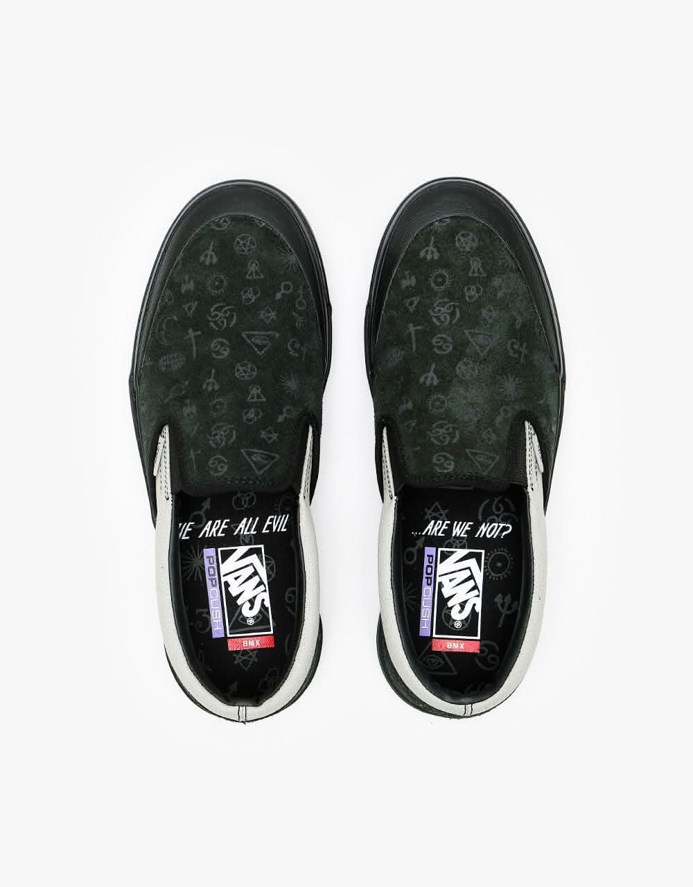 Vans BMX Slip-On Shoes - (Cult) Black/Grey