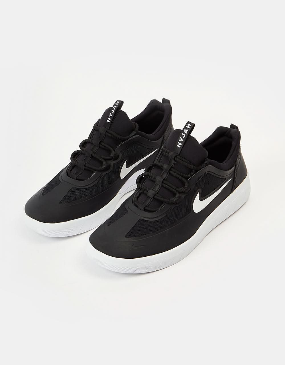 Nike sb nyjah free black and gum skate shoes Clearance