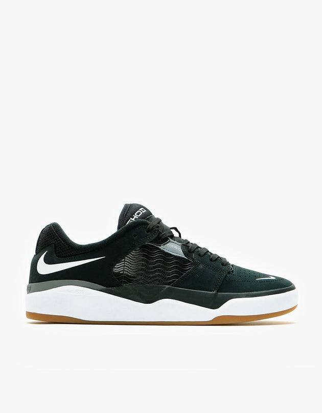 Nike SB Ishod Skate Shoes - Black/White-Dark Grey-Black