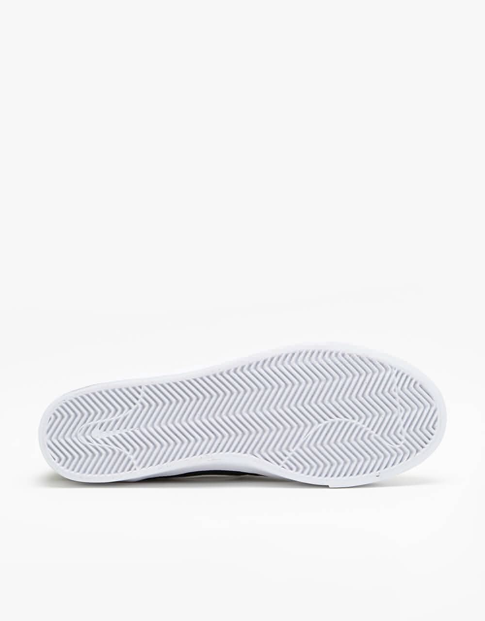 Nike SB BLZR Court Mid Skate Shoes - Black/White-Black
