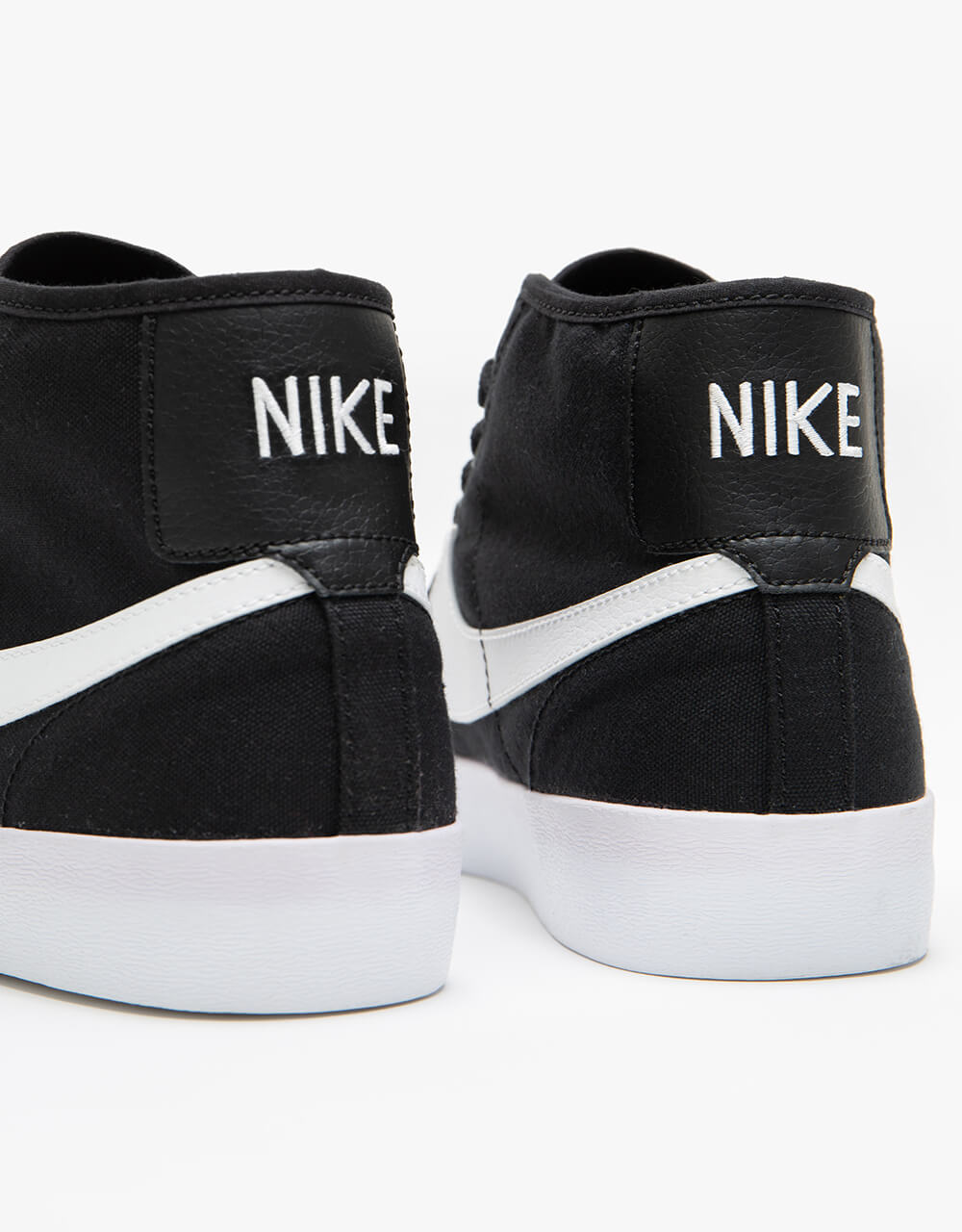 Nike SB BLZR Court Mid Skate Shoes - Black/White-Black