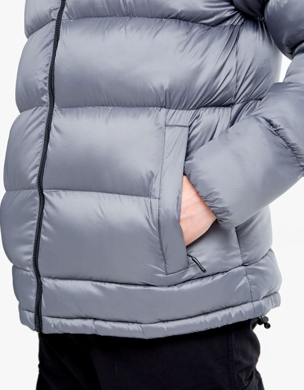 Route One Vostok Hooded Puffer Jacket - Charcoal/Black