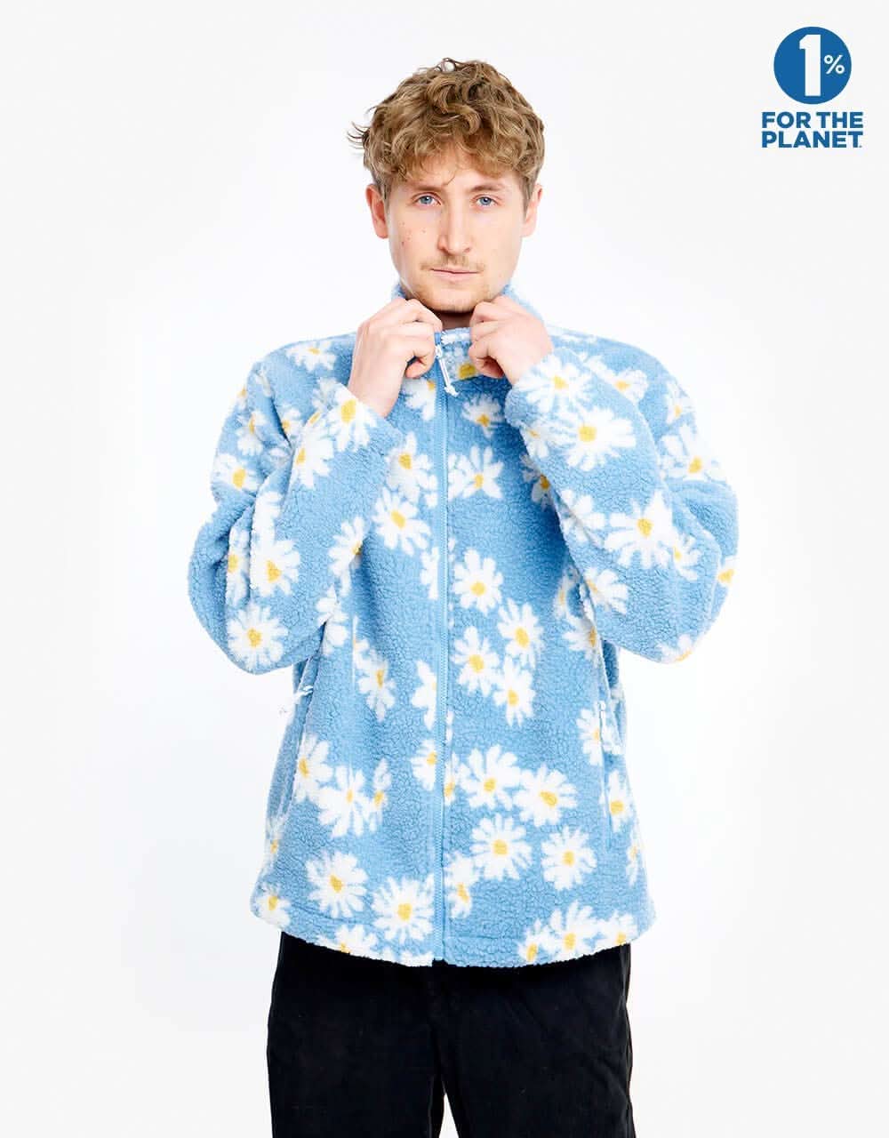 Route One Sharwa Fleece - Daisy Blue