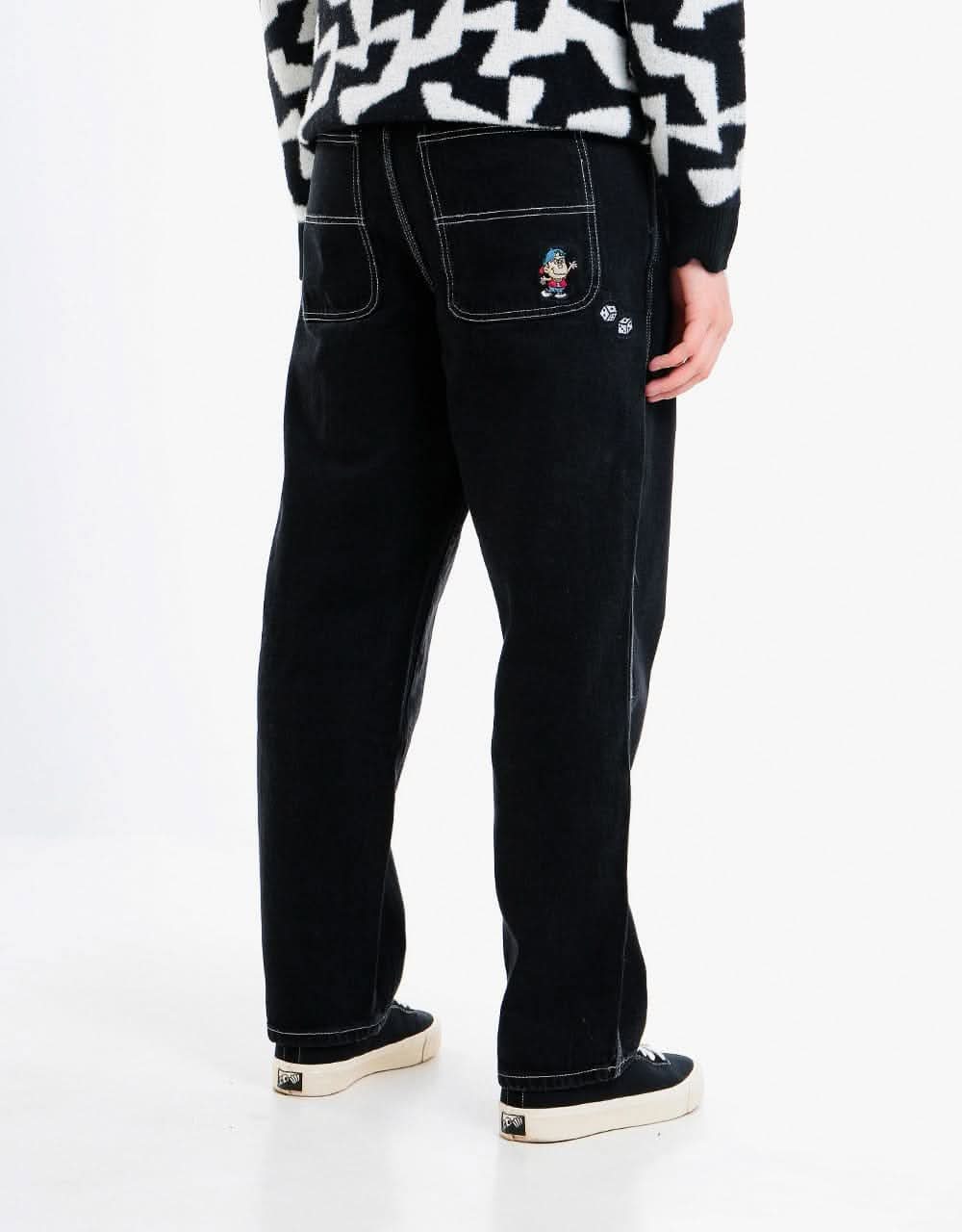 Butter Goods Dice Relaxed Denim Pant Washed Black