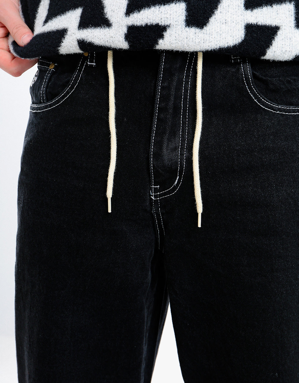 Butter Goods Dice Relaxed Denim Pant - Washed Black