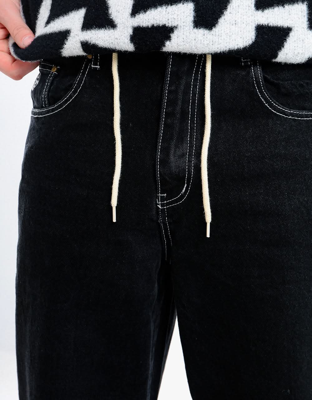 Butter Goods Dice Relaxed Denim Pant Washed Black