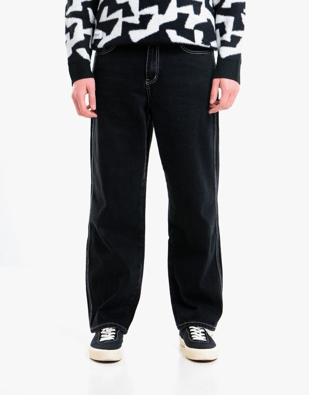 Butter Goods Dice Relaxed Denim Pant Washed Black