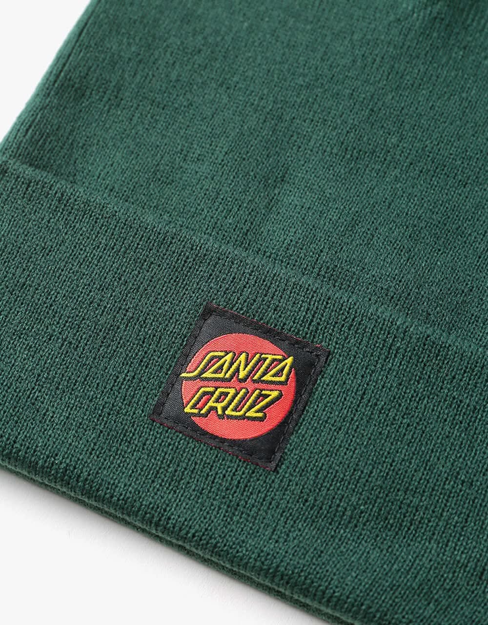 Santa Cruz Womens Classic Label Beanie - Dark Olive