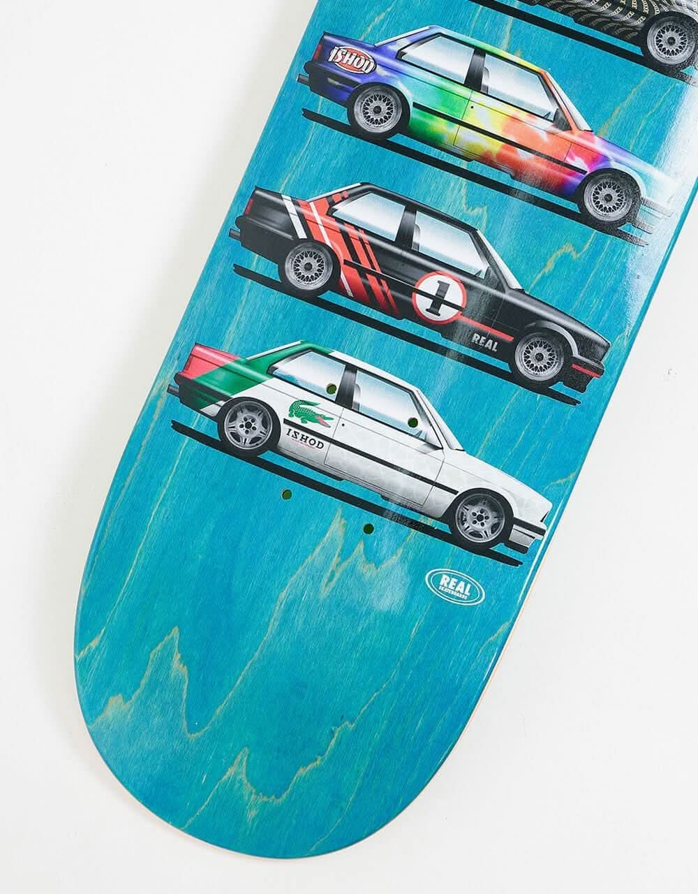 Real Ishod Customs Twin Tail Skateboard Deck 8"