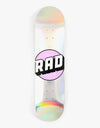 Rad Solid Logo Skateboard Deck - Holo Pink