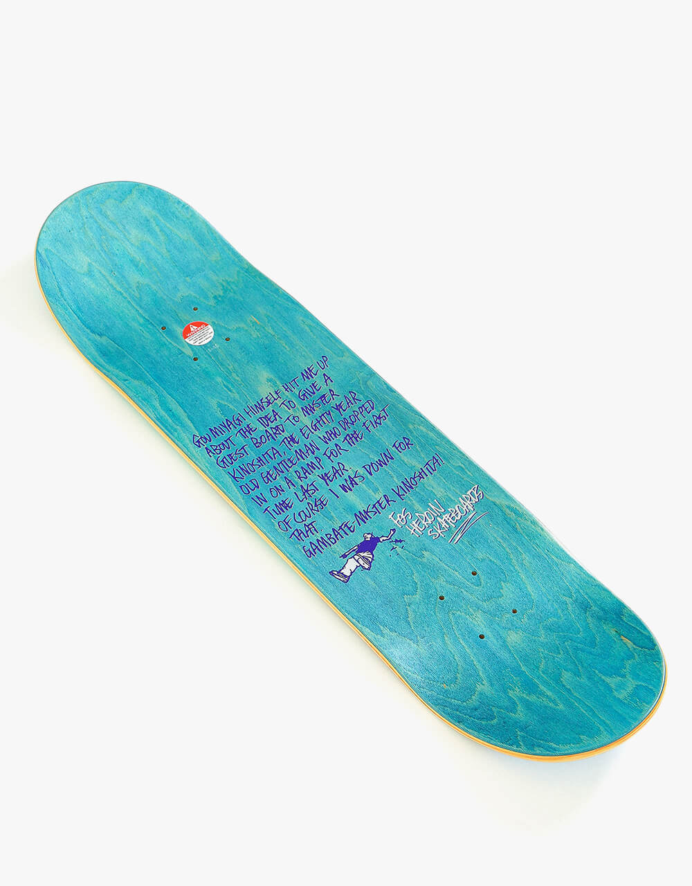 Heroin Mister Kinoshita Skateboard Deck - 8.38” 
