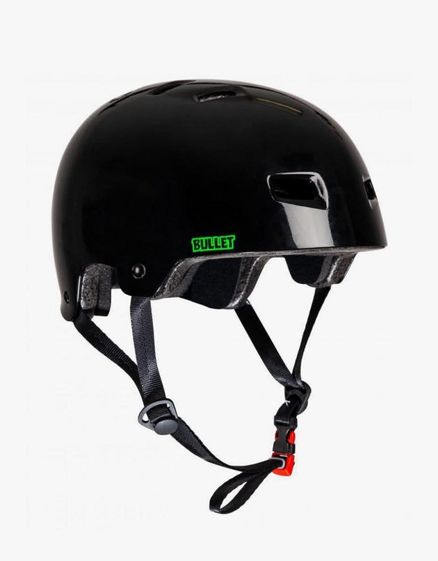 Bullet x Slime Balls Logo Junior Helmet - Gloss Black