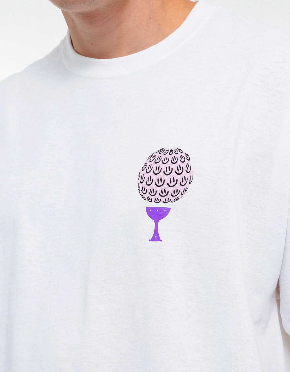 Route One Happy Cup T-Shirt - White