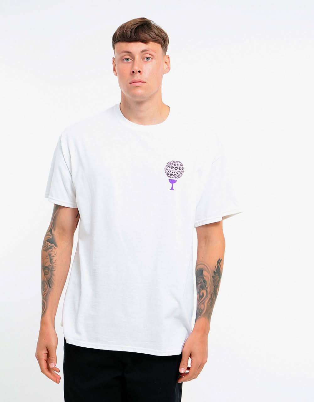 Route One Happy Cup T-Shirt - White
