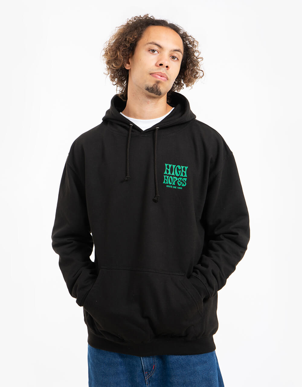 Route One High Hopes Pullover Hoodie - Black