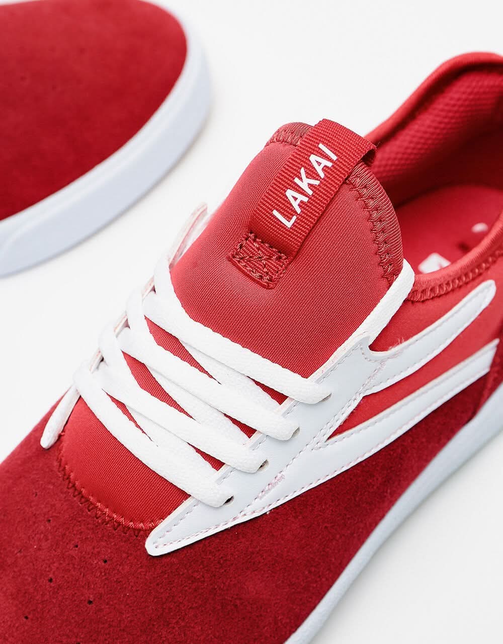 Lakai Dover Skate Shoes - Red Suede