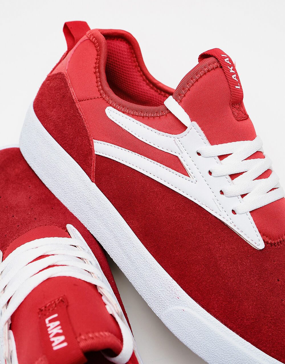 Lakai Dover Skate Shoes - Red Suede