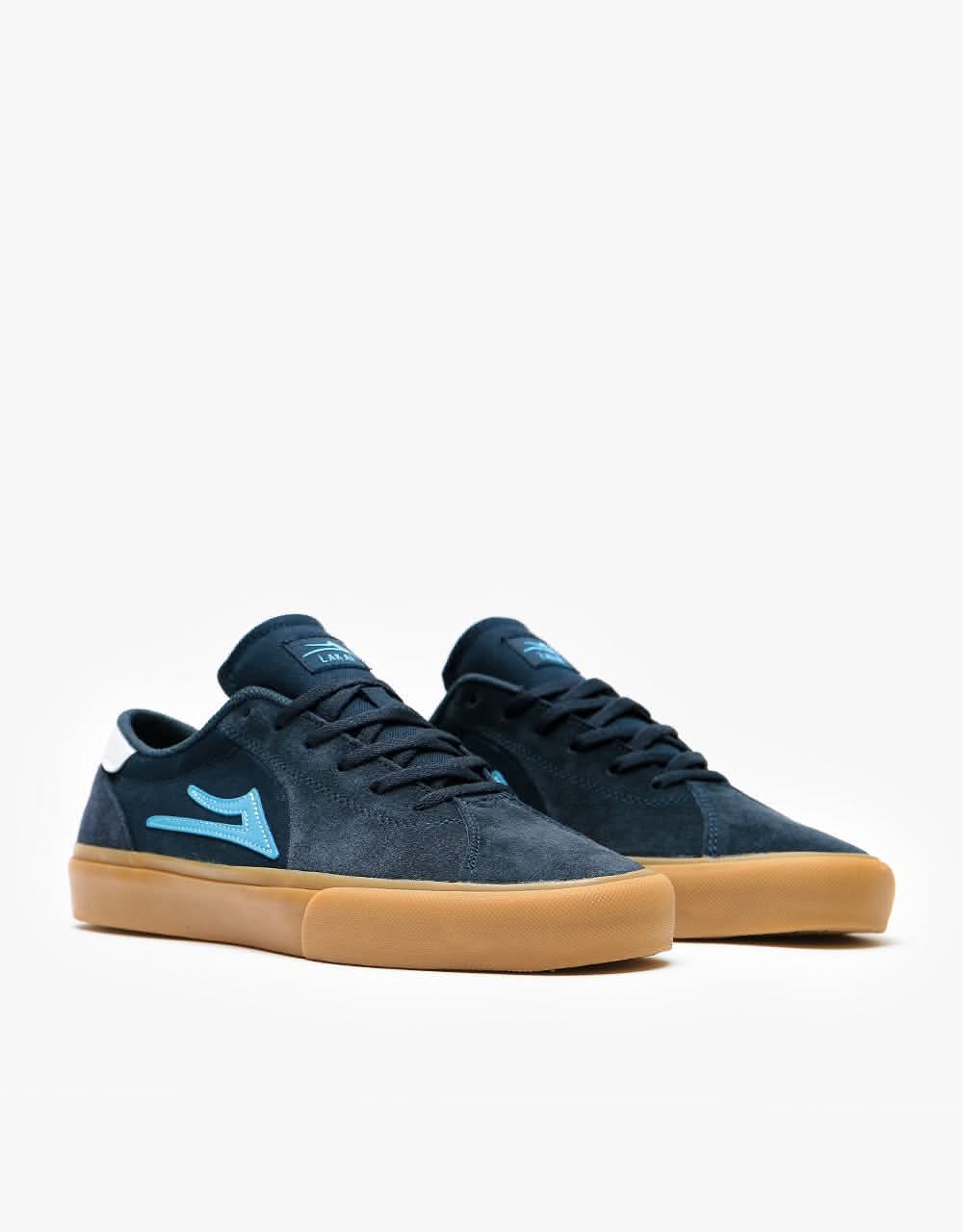 Lakai Flaco 2 Skate Shoes - Navy/Gum Suede