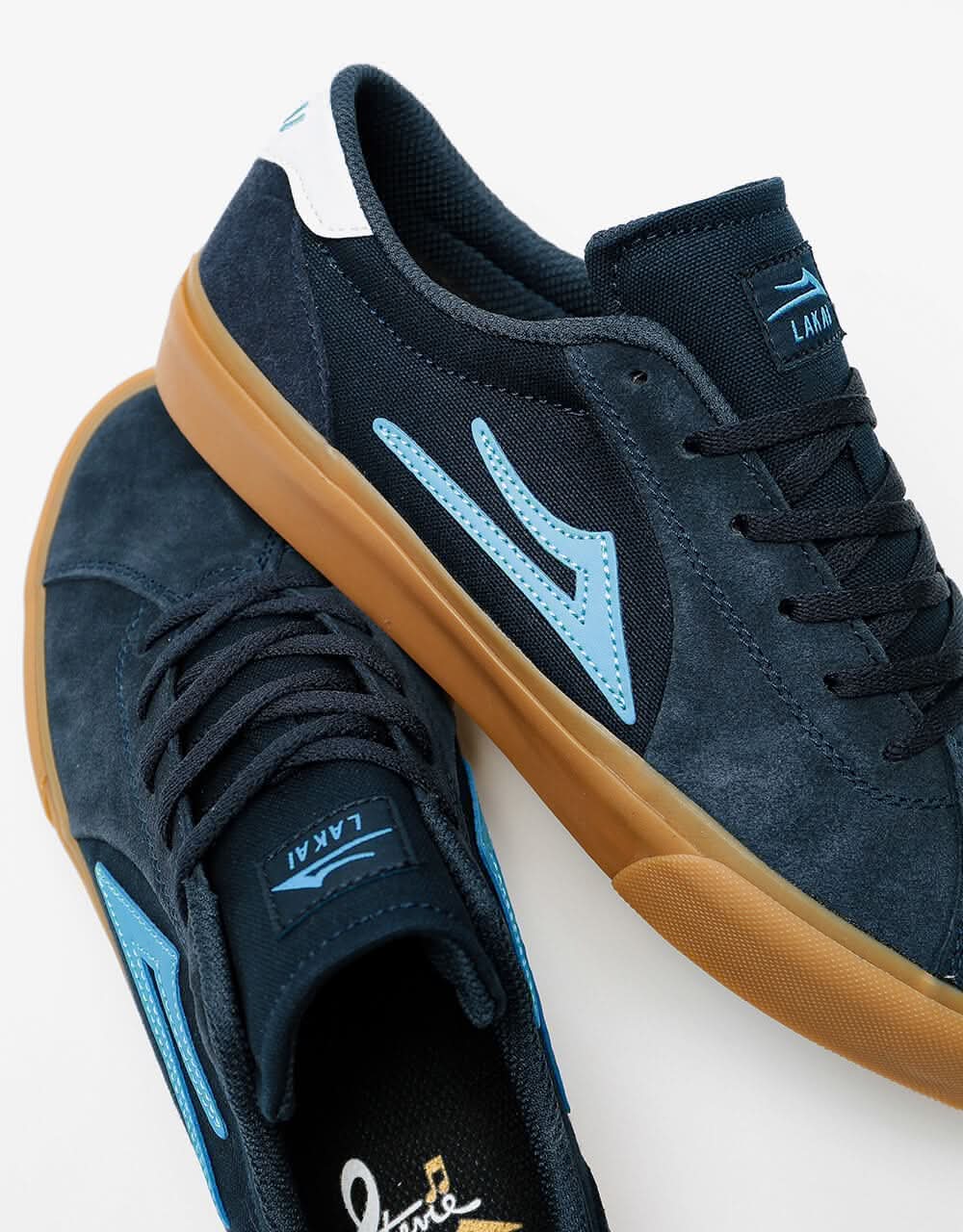 Lakai Flaco 2 Skate Shoes - Navy/Gum Suede