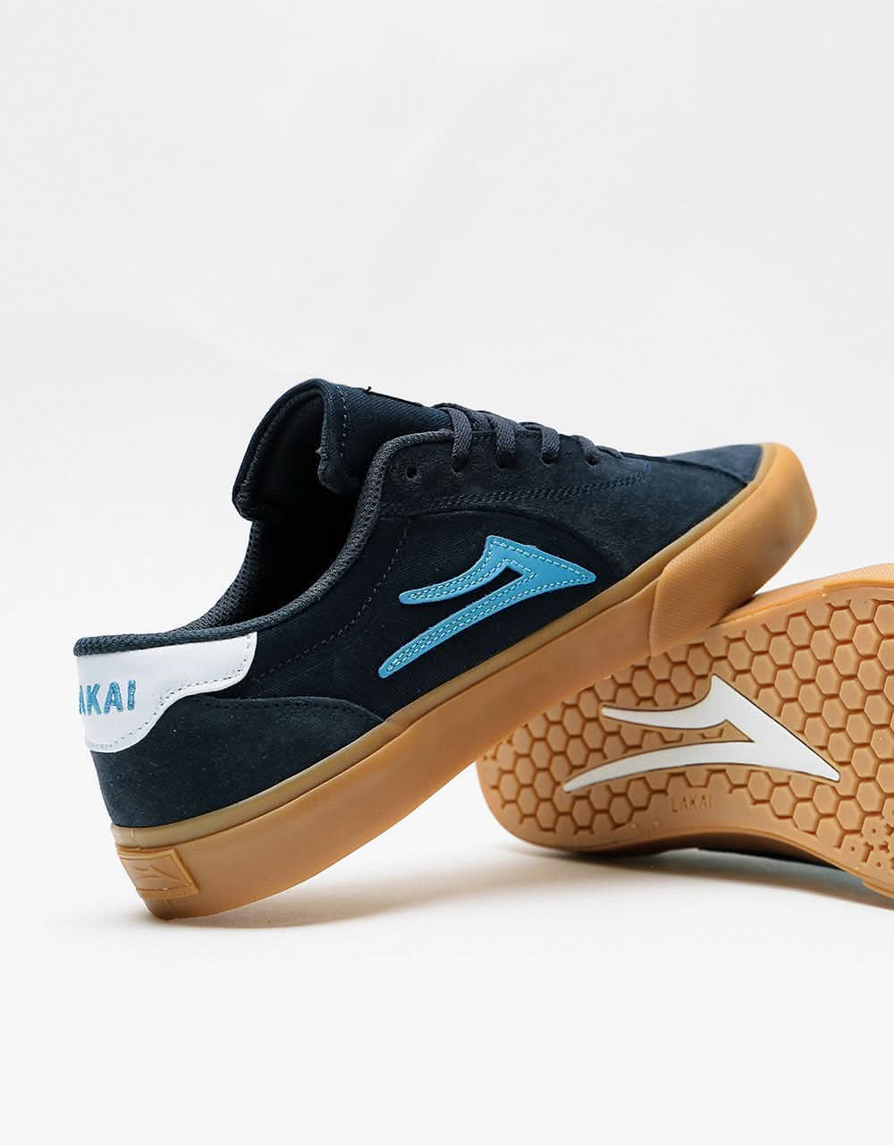 Lakai Flaco 2 Skate Shoes - Navy/Gum Suede