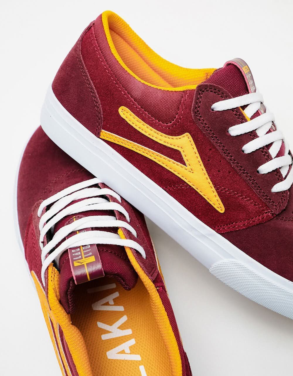 Lakai Griffin Skate Shoes - Burgundy/Cardinal Suede