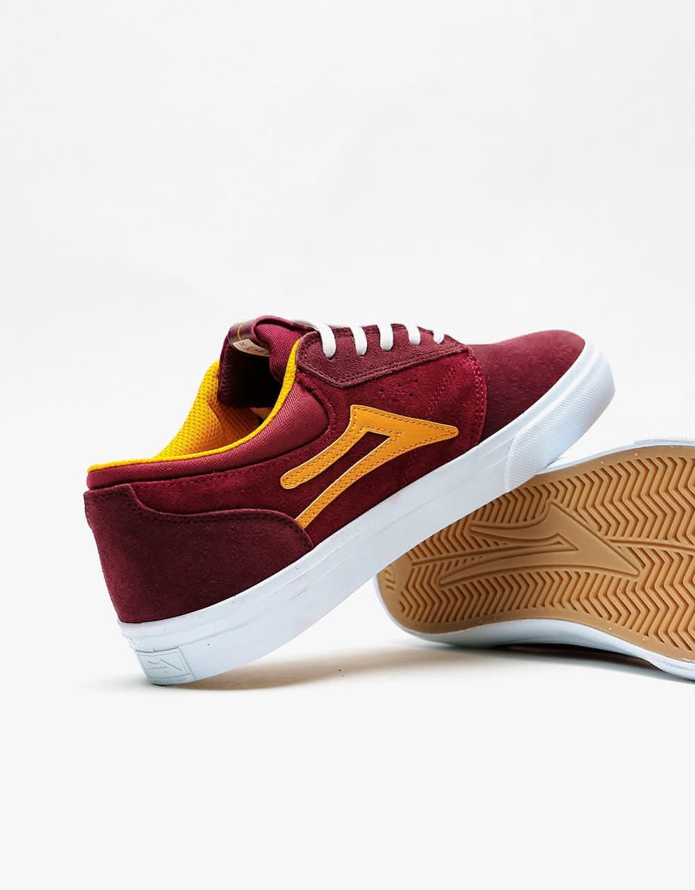 Lakai Griffin Skate Shoes - Burgundy/Cardinal Suede