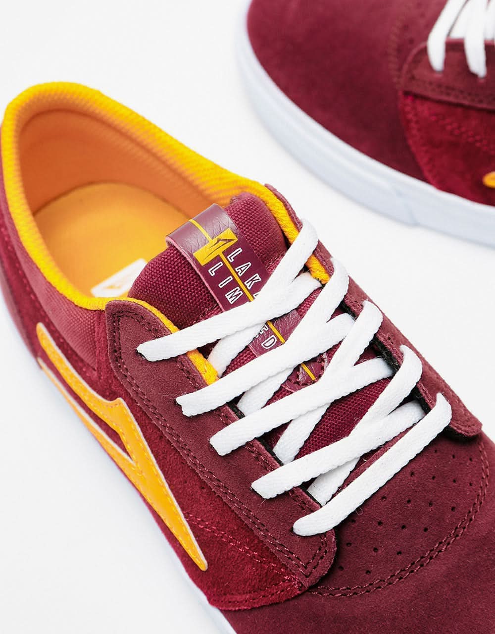 Lakai Griffin Skate Shoes - Burgundy/Cardinal Suede