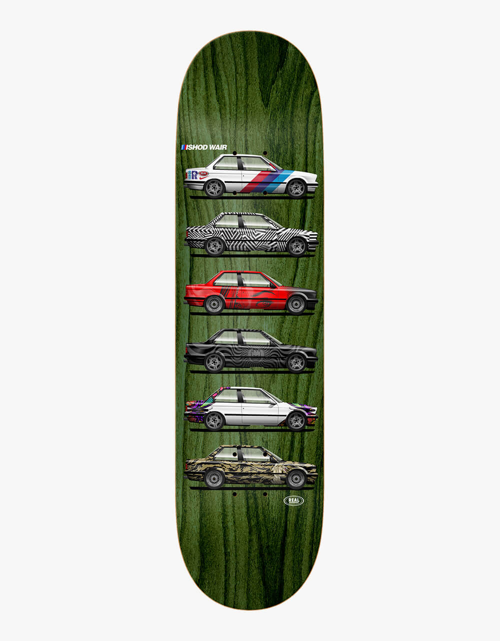 Real Ishod Customs Twin Tail Slick Skateboard Deck - 8.3"