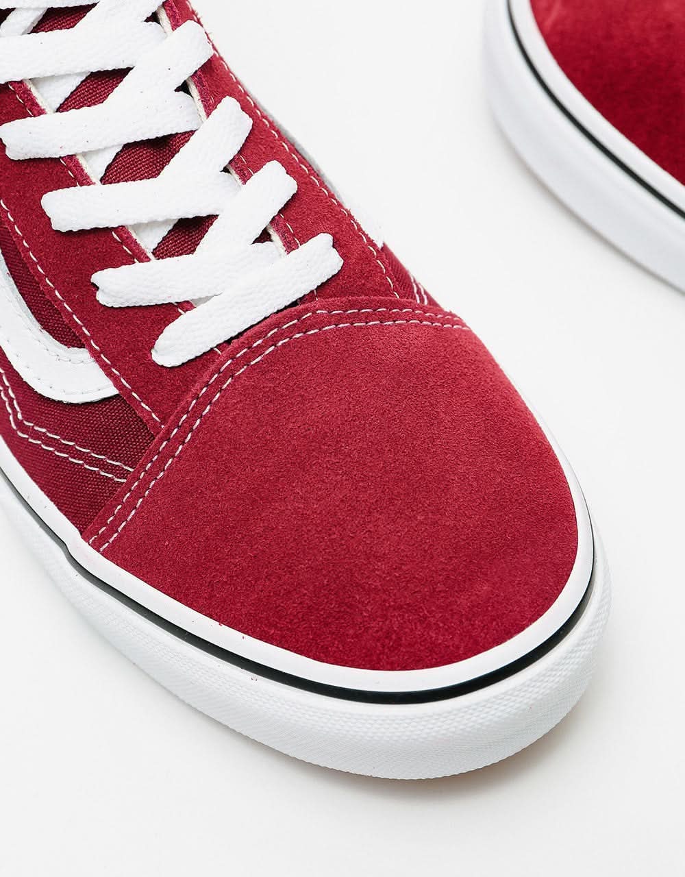 Vans Old Skool Kids Skate Shoes - Pomegranate/True White