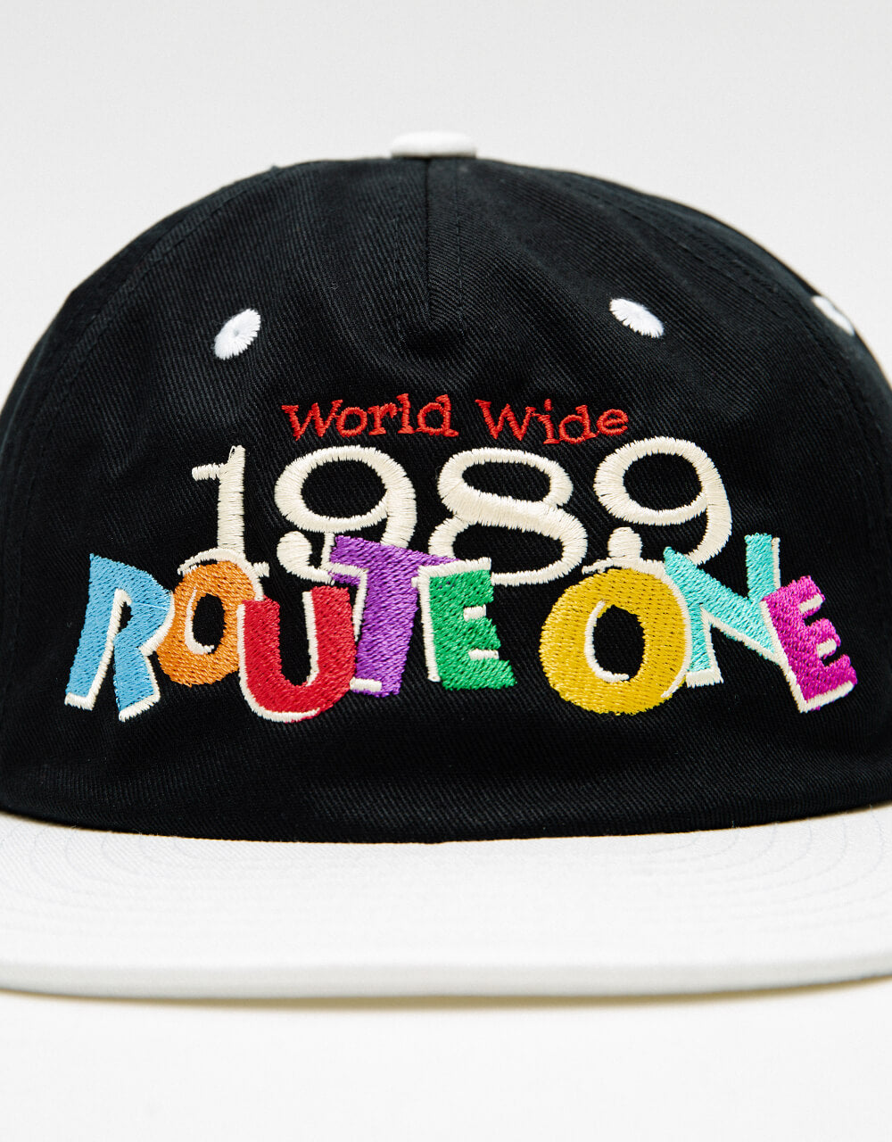Route One Madness Snapback Cap - Black/Natural