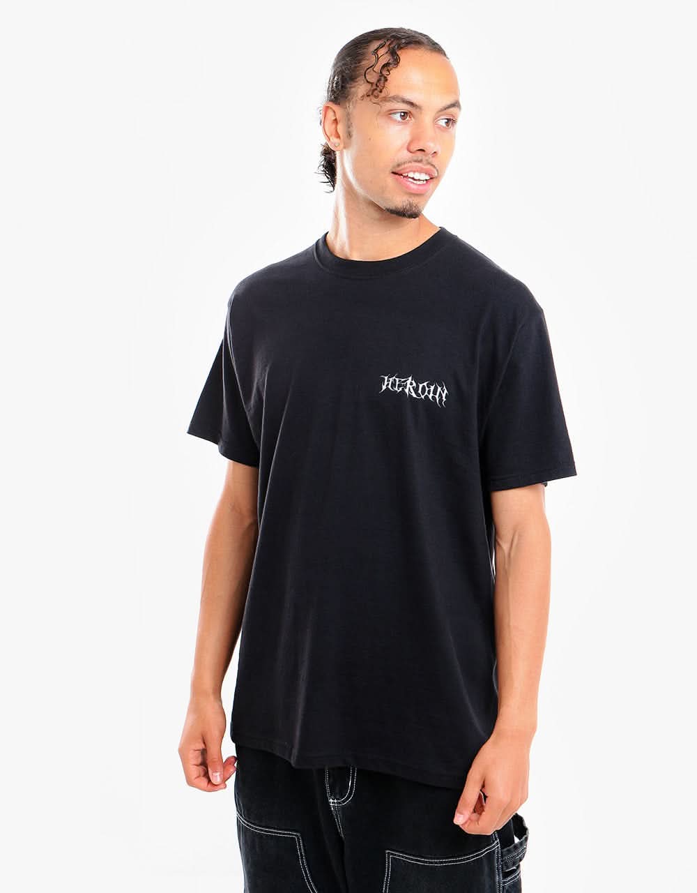 Heroin Video City Skull T-Shirt - Black