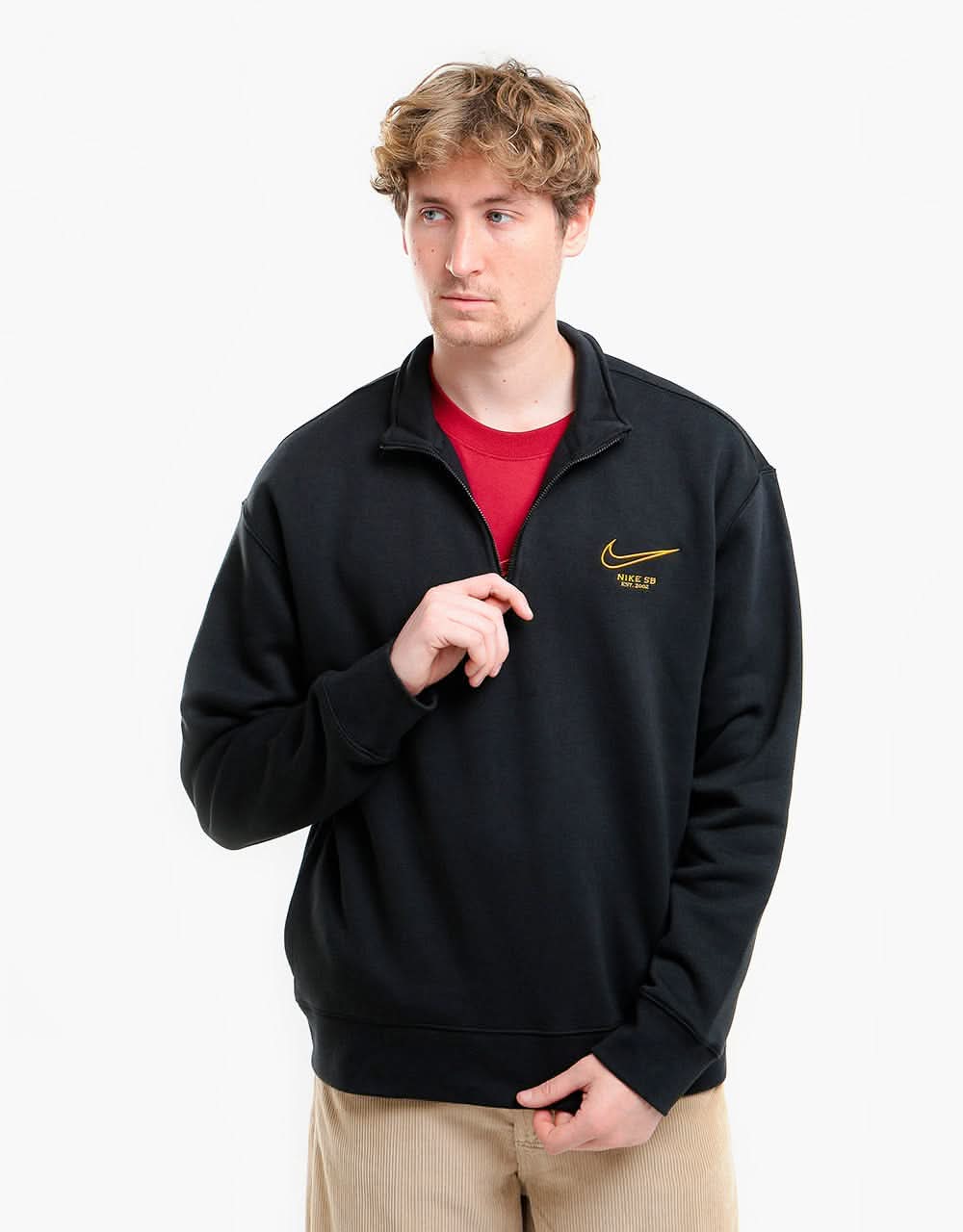 Nike SB Graphic HZ Sweatshirt - Black/Gold