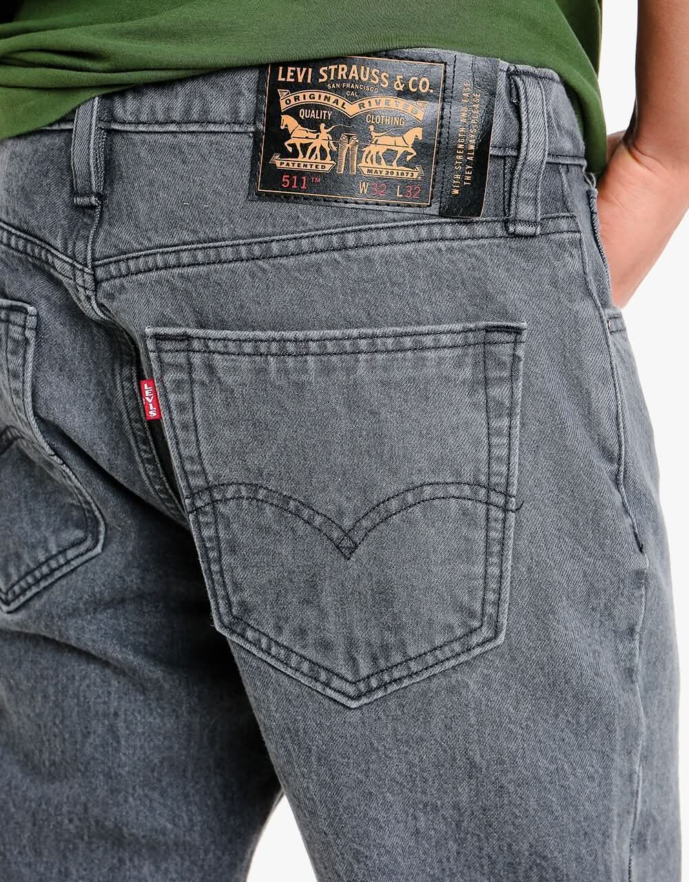 Levi's Skateboarding 511 Slim Denim Jeans - Washed Black