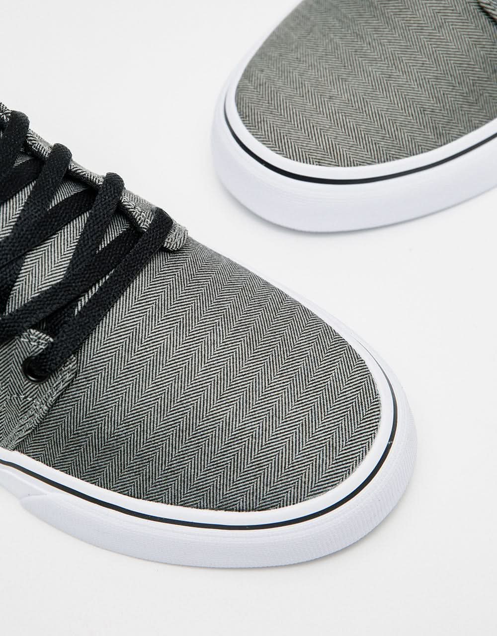DC Trase TX SE Skate Shoes - Black/Herringbone