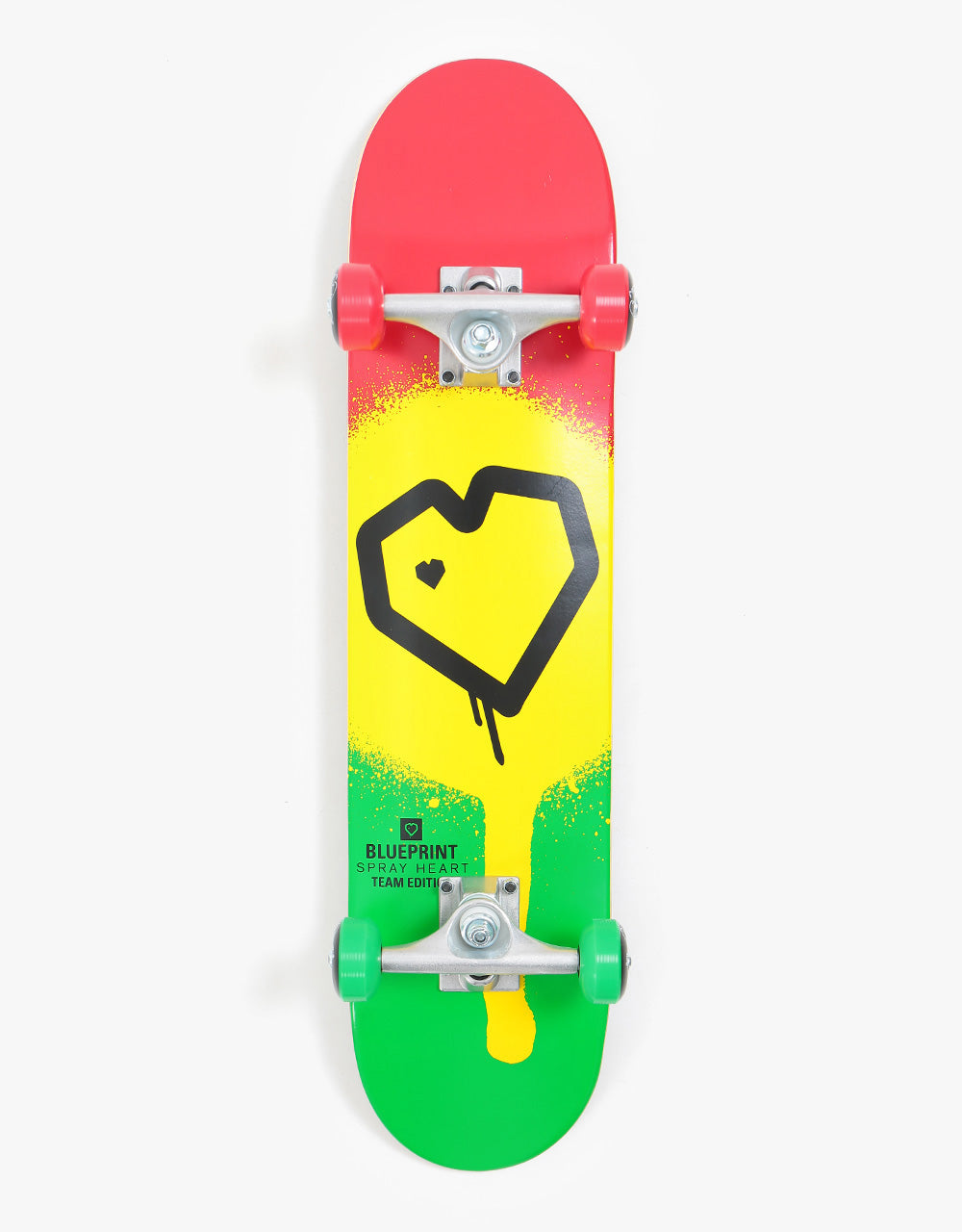 Blueprint Spray Heart 'Soft Top' Micro Complete Skateboard - 6.75"