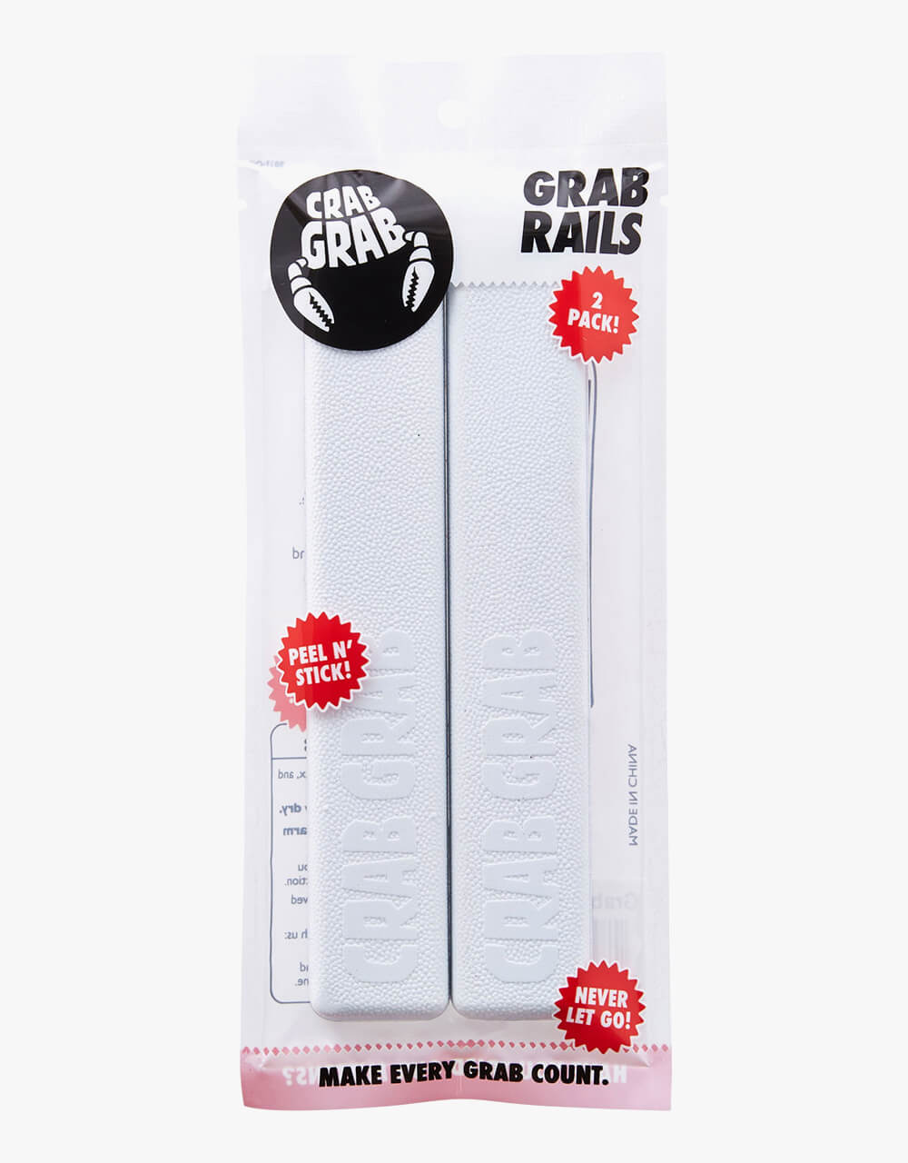 Crab Grab 'Grab' Snowboard Rails - White